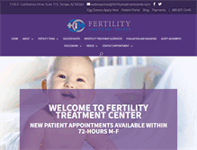 Tablet Screenshot of fertilitytreatmentcenter.com